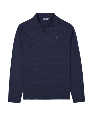 Long Sleeve Polo - Dark Moon